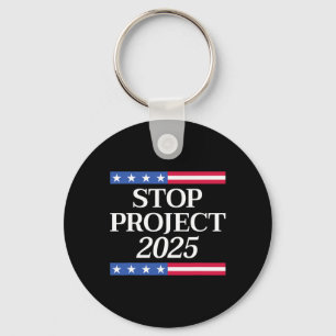 Projekt 2025 Anti Trump USA Flagge Politische Frau Schlüsselanhänger