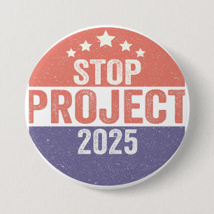 Projekt 2025 Trump American Patroitic USA Election Button
