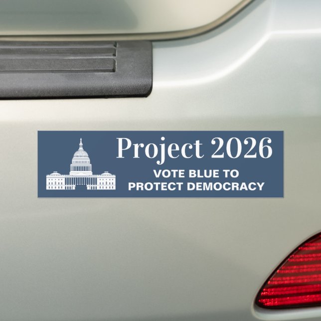 Projekt 2026 Stimme für die Demokratie Autoaufkleber (Auf Auto)
