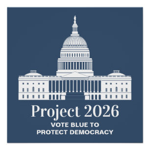 Projekt 2026 Stimme für die Demokratie Poster