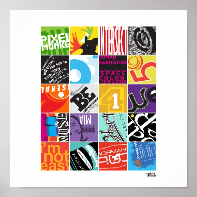 Projekt "20 Quadrate" I Poster (Vorne)