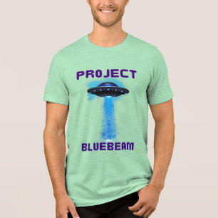 Projekt Bluebeam New Jersey Drones UFO Tri-Blend Shirt