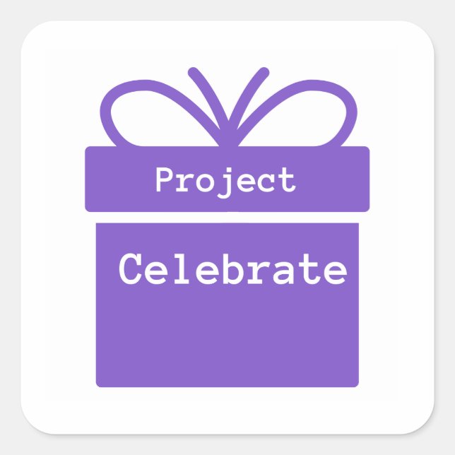 Projekt Celebrate Classic Sticker (Vorderseite)