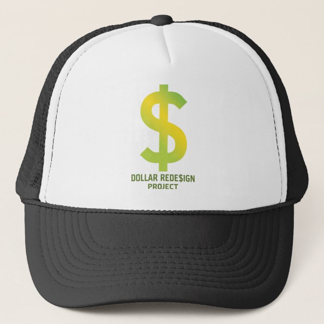 Projekt des Dollar-ReDe$ign Truckerkappe (Vorderseite)