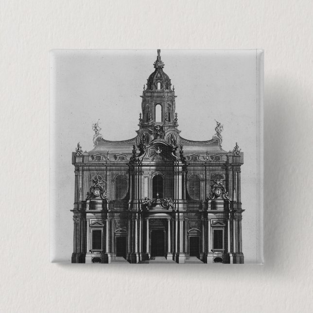 Projekt für die Kirche des Heiligen-Sulpice Button (Vorderseite)
