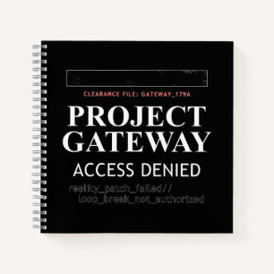 Projekt-Gateway - ZUGRIFF VERLETZT - Realitätslück Notizbuch