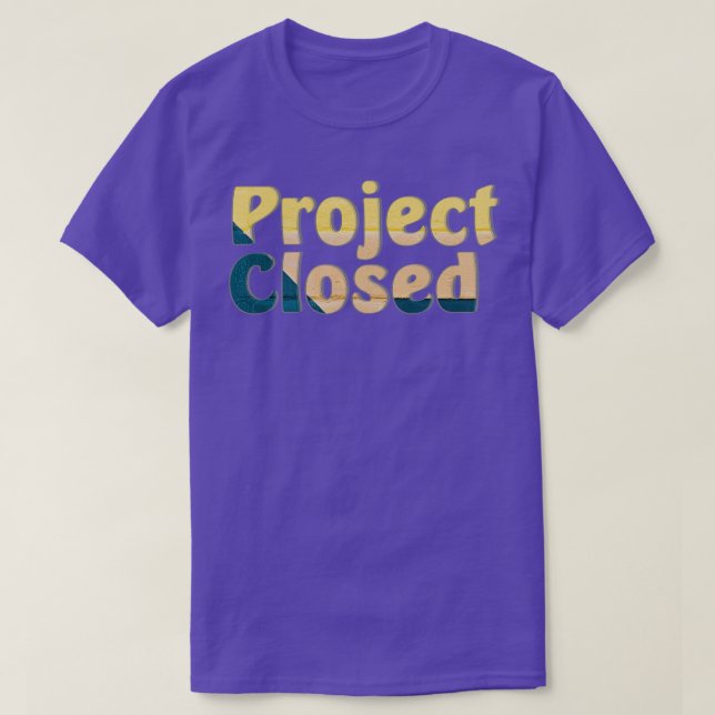 Projekt geschlossen T-Shirt (Design vorne)