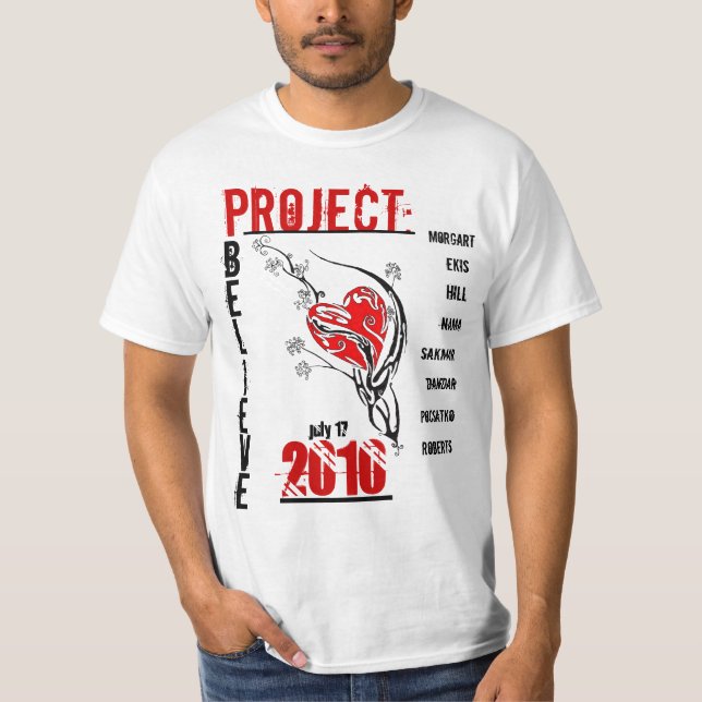 Projekt glauben Schluss T-Shirt (Vorderseite)