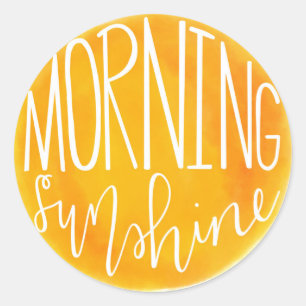 PROJEKT - Morgensonnendesign Runder Aufkleber
