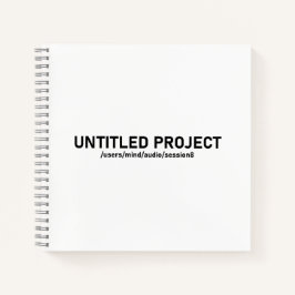 Projekt ohne Titel - Audio Session Glitch T-Shirt  Notizbuch