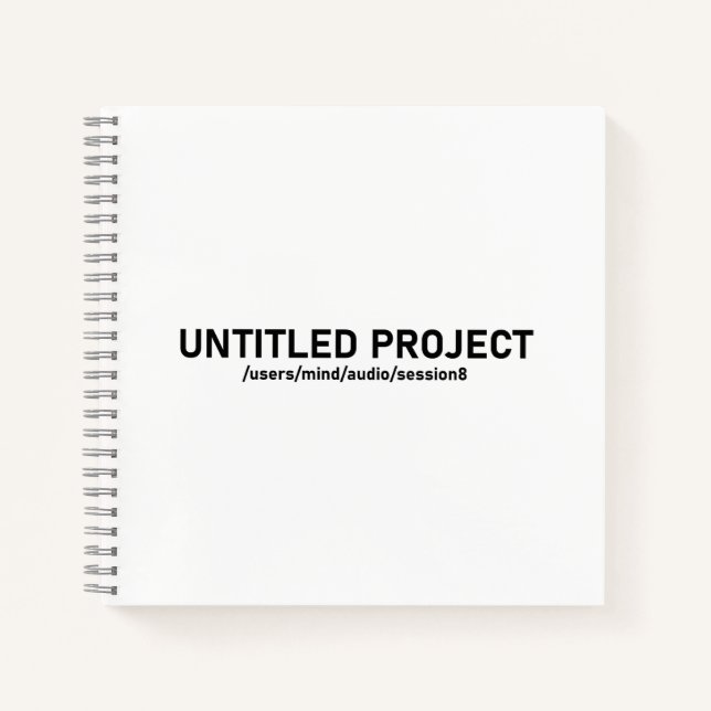 Projekt ohne Titel - Audio Session Glitch T-Shirt  Notizbuch (Vorderseite)