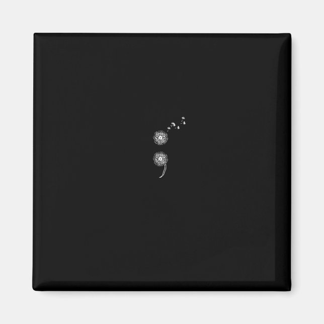 Projekt Suizidprävention Blowball-Löwenzahn Pull Magnet (Vorne)