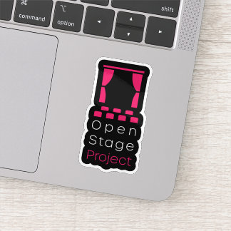 Projekt zur offenen Bühne Vinyl Sticker