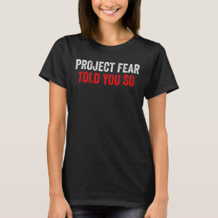 Projektangst sagte Ihnen so Zitat T-Shirt