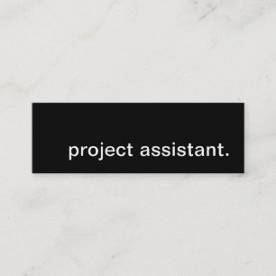 Projektassistent. Mini Visitenkarte