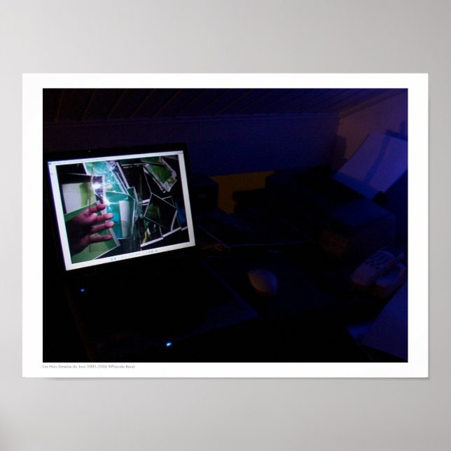 Projektbildschirm "Les Non-Dessins du Jour 2005-06 Poster (Vorne)