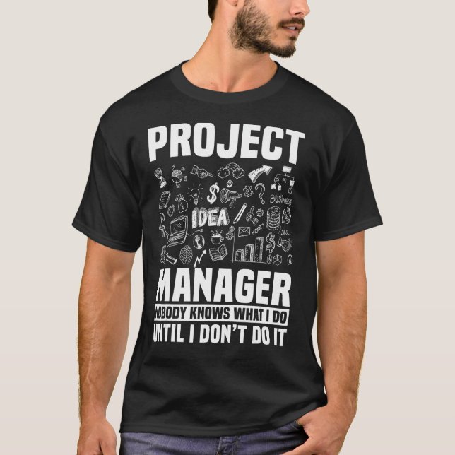 Projektleiter Mitarbeiter-Planung T-Shirt (Vorderseite)