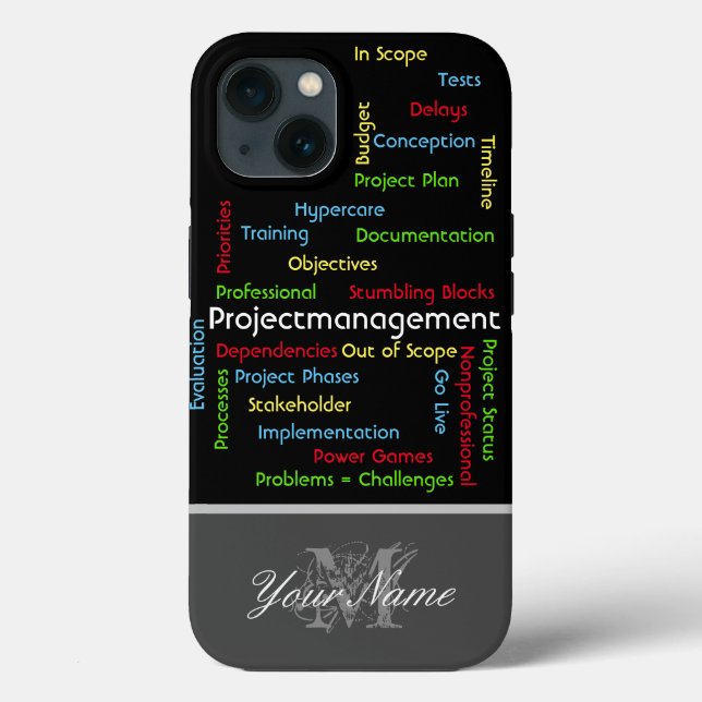 Projektmanagement-Bedingungen für Projektmanager Case-Mate iPhone Hülle (Rückseite)