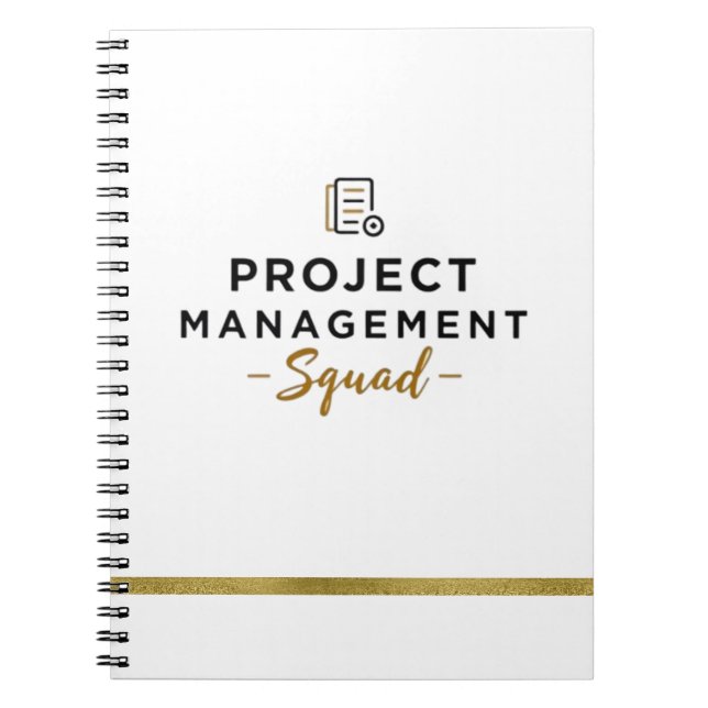Projektmanagement-Squad-Notebook - Dokumentsymbol Notizblock (Vorderseite)