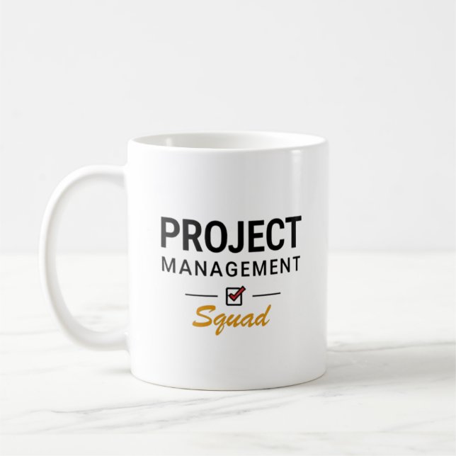 Projektmanagement-Team – Bold Office  Kaffeetasse (Links)