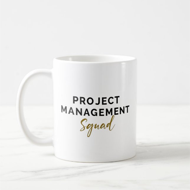 Projektmanagement-Team – Sauber Kaffeetasse (Links)