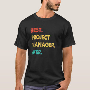 Projektmanager Beruf Retro Bestes Projekt Mana T-Shirt