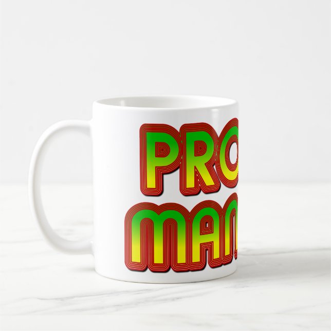 Projektmanager grün bis rot kaffeetasse (Links)