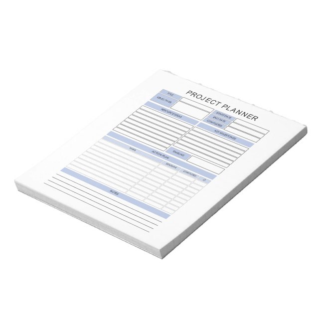 Projektplaner Notepad Notizblock (Rotiert)