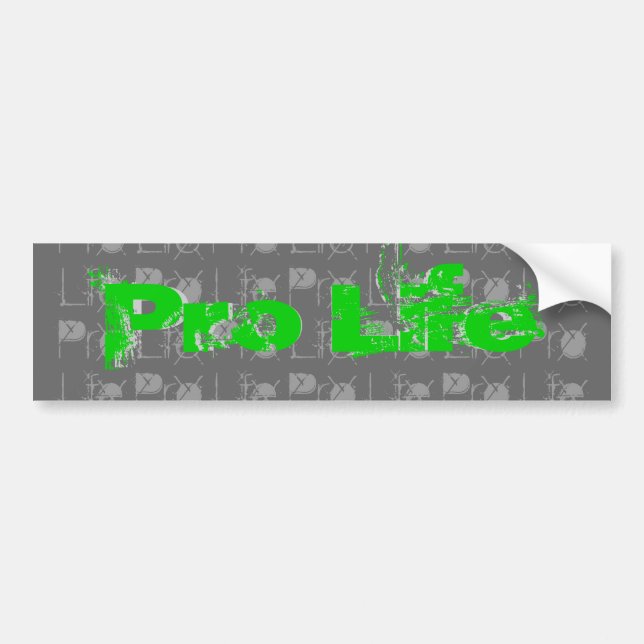 ProLife jugendlich Typen Autoaufkleber (Vorne)
