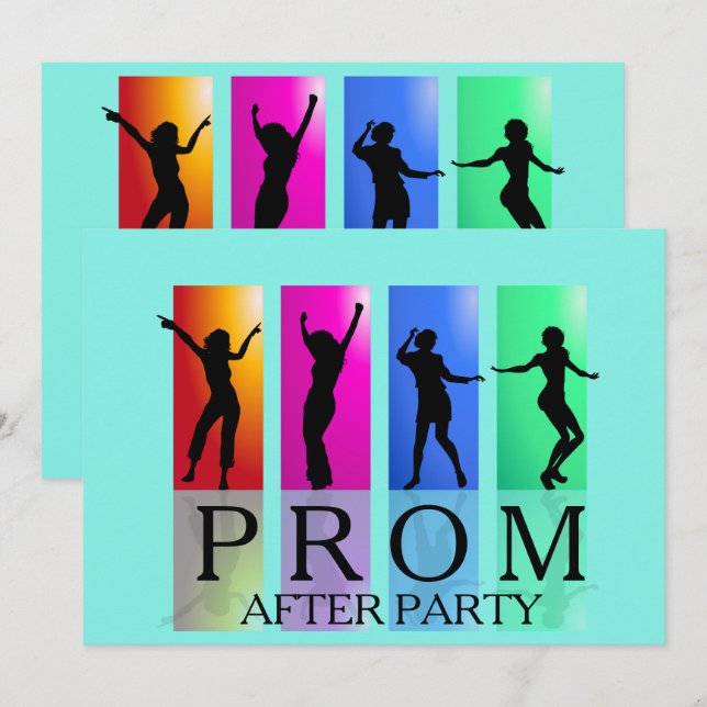 Prom nach dem Party Tanzen Einladungen (Vorne/Hinten)