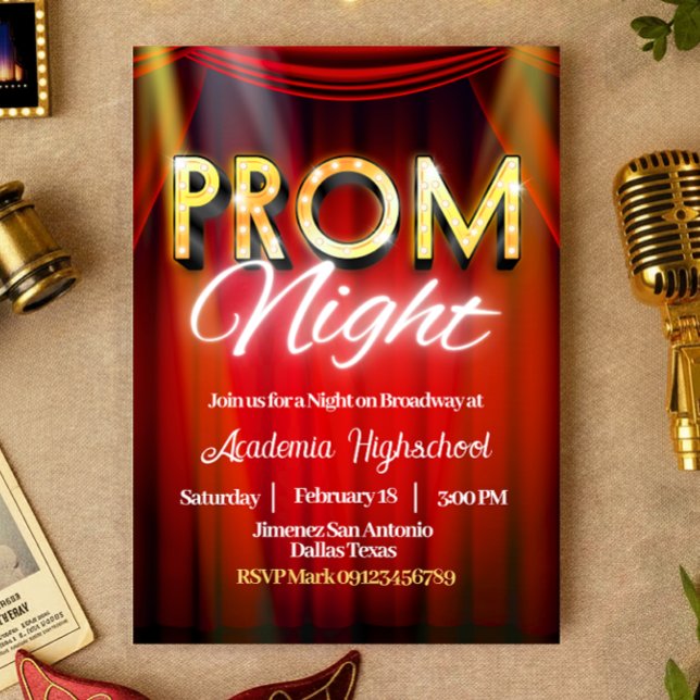 Prom Night - Broadway Invitation Einladung (Prom Night - Broadway Invitation)