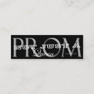 Prom Queen - Social Media Personal Card Mini Visitenkarte