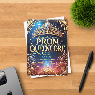 Prom Queencore Invitation : magnifique thème royal