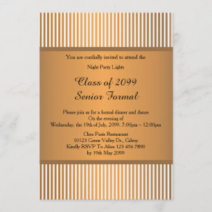 Prom Senior formale Klasse 2099,Gold Bronze,Origin Einladung