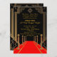 Prom Senior Junior, Gatsby-Stil, Red Carpet Night Einladung (Vorne/Hinten)
