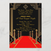 Prom Senior Junior, Gatsby-Stil, Red Carpet Night