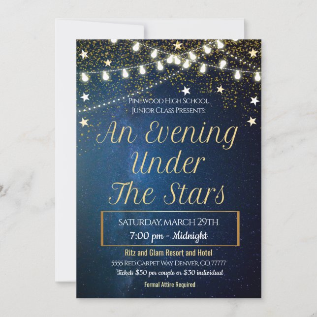 Prom-Tanzeinladung Einladung (Vorderseite)