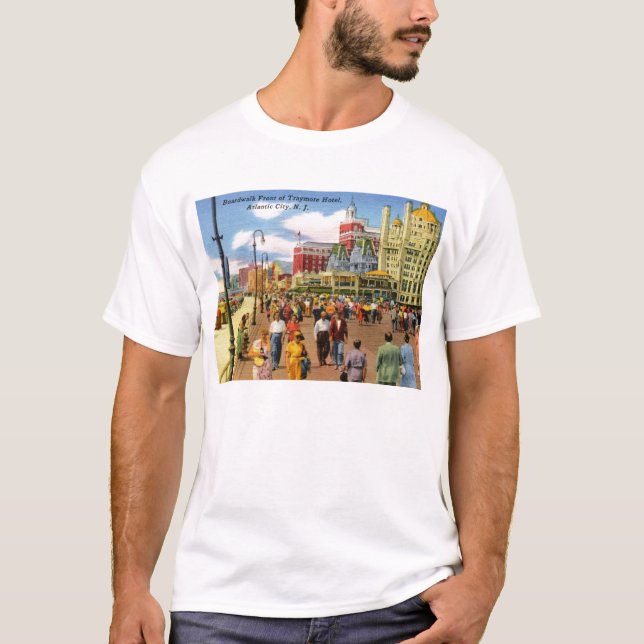 Promenade, Atlantic City Vintag T-Shirt (Vorderseite)
