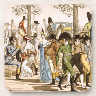 Promenade bei Longchamps, 1802 (Stich) Untersetzer