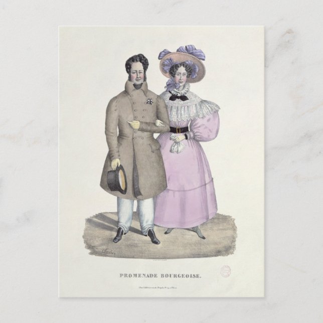 Promenade Bourgeoise Postkarte (Vorderseite)
