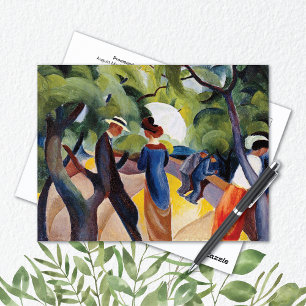 Promenade dans le parc Août Macke Carte postale