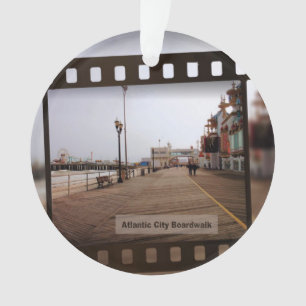 Promenade de plage d'Atlantic City sur le film
