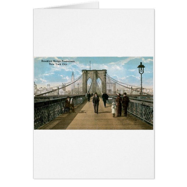 Promenade de pont de Brooklyn, New York City (Devant)