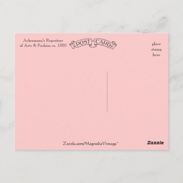 Promenade Dress Ackermann's Repository Postkarte (Rückseite)