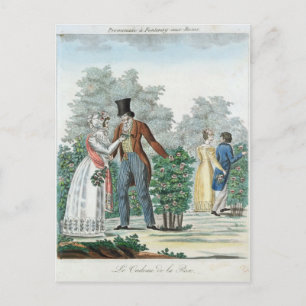Promenade in Fontenay-aux-Rose Postkarte