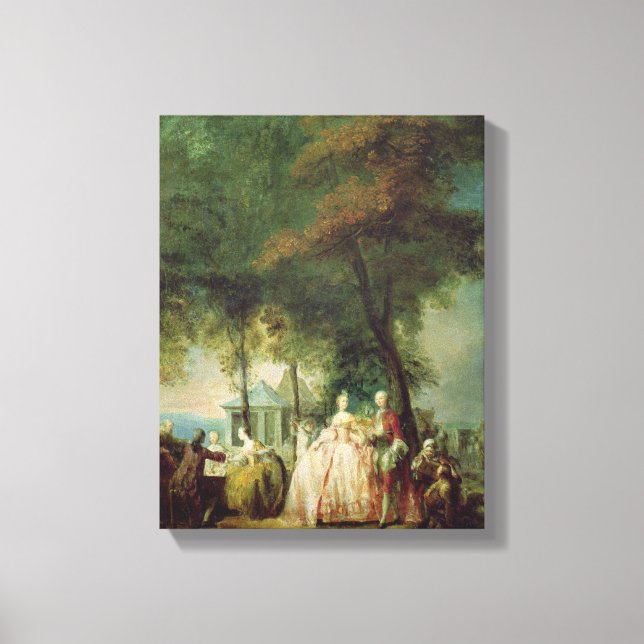 Promenade in Longchamp, c.1760 Leinwanddruck (Vorderseite)