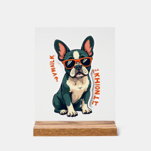 Promenade Vintage J'y Réfléchirai Bouledogue Franç
