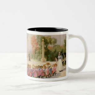 Promenaden-DES Enfants Zweifarbige Tasse