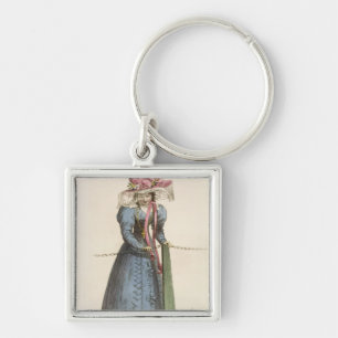 Promenaden-Kleid, Modegeck von Ackermanns Schlüsselanhänger