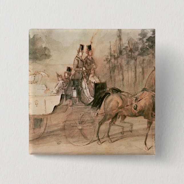 Promenadenau Bois Button (Vorderseite)